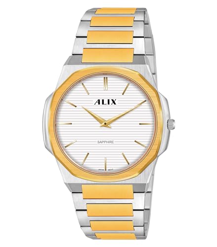 Image of ALIX AL2913 Men's Waterproof Multifunctional Stainless Steel Strap Quartz Analog Watch