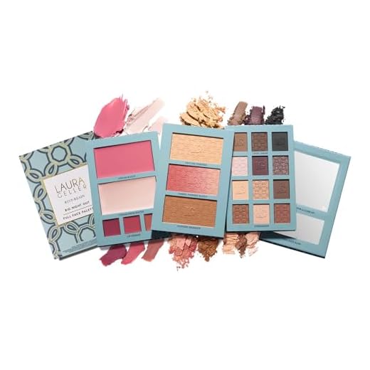 Laura Geller Beauty RSVP-Ready Big Night Out Full Face Travel Makeup Palette - All-in-One Set enthält Lidschatten, Eyeliner, Rouge, Bronzer, Highlighter, Setting Powder und Lippencremes