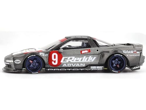 Mini GT NSX Kaido Test Car Spec V1#9 Gray Metallic 1/64 miniatura 3