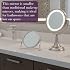 JERDON Small 5X Magnifying Mirror - 5.5 Makeup Mirror in Chrome Finish - Model MC113C