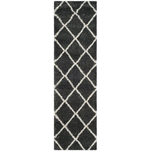 Image of Carpets Handwoven Luxury Fluffy Shaggy Carpet Collection with 2 inch Thickness 2 x 6 feet