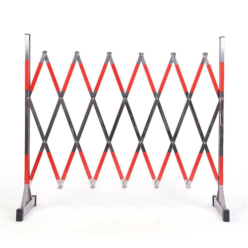 Barrière de sécurité rétractable pliable 4 m en acier robuste