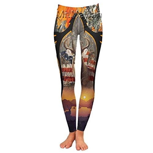 Ensemble débardeur et leggings creux sport yoga femme imprimé 3D Deer