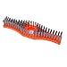 Oreilet Floor Scrub Brush Head, Indoor Outdoor Scrub Broom Head with Hard Nylon, Easy Installation, for Deck, Industrial Kitchens, Floor, Garage