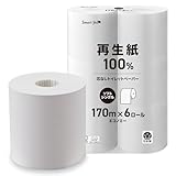 アイリスプラザ(IRIS PLAZA) トイレットペーパー シングル 170m×6ロール 3倍巻き 国産 スマートエール