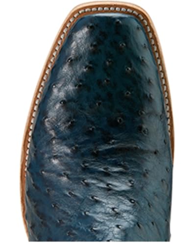 ARIAT Men's Exotic Full-Quill Ostrich Futurity Outlaw Tall Western Boot Square - 10058166 10.5 D(M) US Blue4