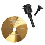 JIUNENG 3 Inch HSS Circular Saw Blade Set (1PC) with Mounting Mandrel (1PC) 3/8" & 1/4" Arbor Hole f
