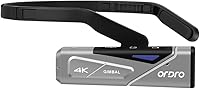 Vista 4 de ORDRO EP7 4K 60FPS Camcorder Head-Mounted Video Camera, Wi-Fi APP Control, 2-Axis Gimbal Stabilizer with Remote Control,64GB Memory Card