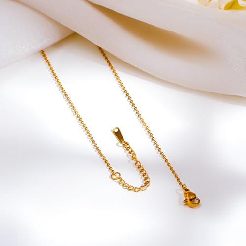 Image of Rubans Demi Fine Stainless Steel Pendant Chain Daily Gift for Women & Girls