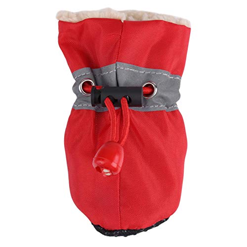 Zerodis ZERODISN5OSBG0M49498-05 4Pcs/Set No Slip Pet Dog Shoes Boots With Soft Cotton Water-Proof Dog Socks Soft Cotton Padded Pets Protector thumb #2