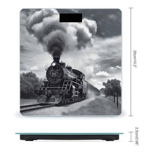 Báscula digital de baño con capacidad 400 lb y vidrio templado miniatura 2
