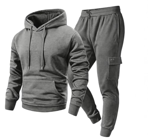 Men Sweatsuits Sets 2 Piece Athletic Casual Fleece Sweat Suits with Pockets