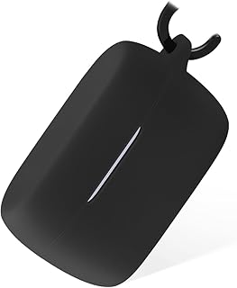 Geiomoo Silicone Carrying Case Compatible with Elite 4 Active, Portable Scratch Shock Resistant Cover with Carabiner (Black)