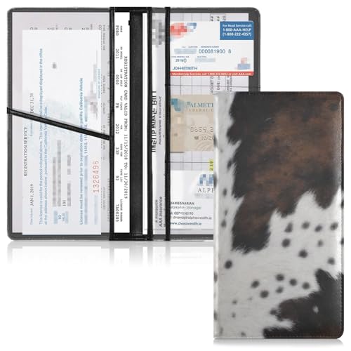 Organizador de documentos de cuero slim miniatura 2