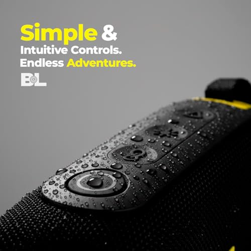 B&L Bluetooth Speaker Portable Waterproof 30W Sound Deep Bass LED Lights USB AUX TF Input Rechargeable 6H Battery Life Bluetooth 5.3 Shower Outdoor Travel Beach Camping Gifts for Teens Men Women Home - Image 6