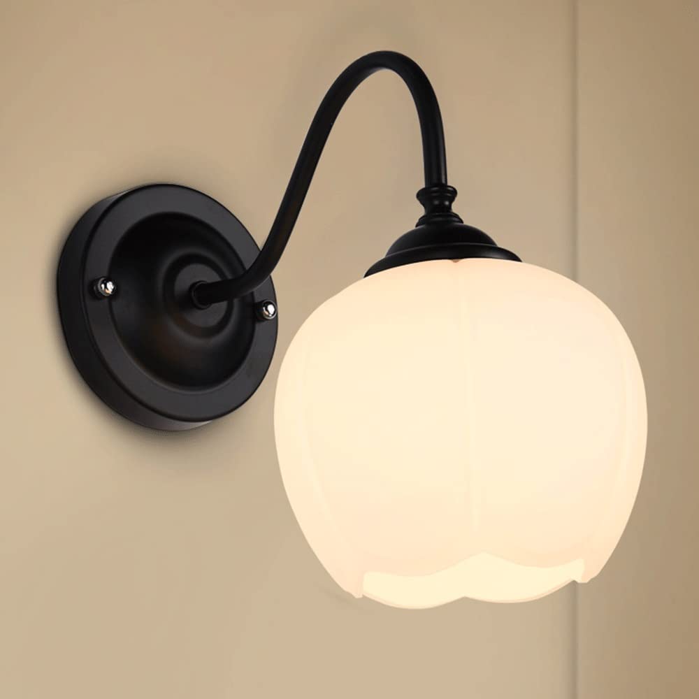 Applique murale moderne GYORI noire, luminaire chic pour miroir de salle de bain