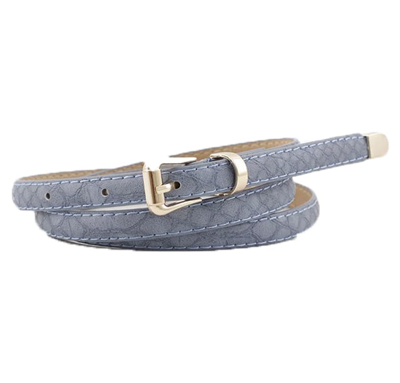 COTIM COYIN Women's Skinny Embossed Leather Belt for Jeans Dresses Pant