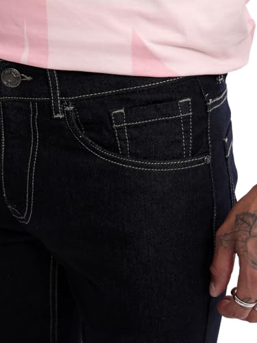 Image of WROGN Men's Cotton Stretch Jeans | Mid Rise | Slim Fit
