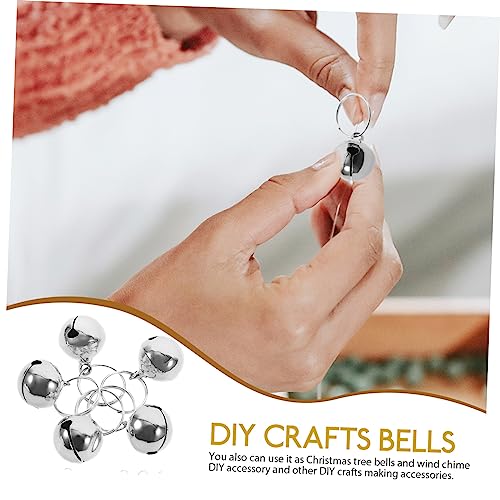 BESTOYARD 24 Unidades Sino De Chaveiro Feito à Mão Sinos De Metal Para Artesanato Campainhas De Cham