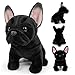 NASSMOSSE Peluche de Perro Negro Realista Lindo Suave de Peluche de Bulldog Francés de 8 Imagen de NASSMOSSE Peluche de Perro Negro Realista Lindo Suave de Peluche de Bulldog Francés de 8