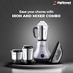 DIGISMART-Kitchen-Mate-750-Watt-Mixer-Grinder-with-for-Grinding-Mixing-with-Powerful-Motor-with-1150-Watt-Light-Weight-Lancer-Dry-Iron-Combo-Offer