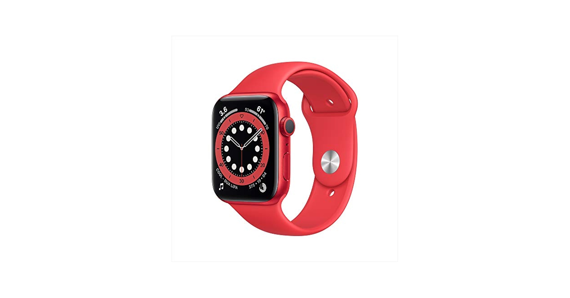 Amazon.com: Apple Watch Series 6 (GPS, 44mm) - Red Aluminum
