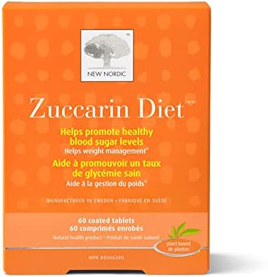 New Nordic Zuccarin Diet Tablets | With Mulberry Leaves For Weight Management | Helps Reduce Carb Absorption | 60 Count (Pack of 1)