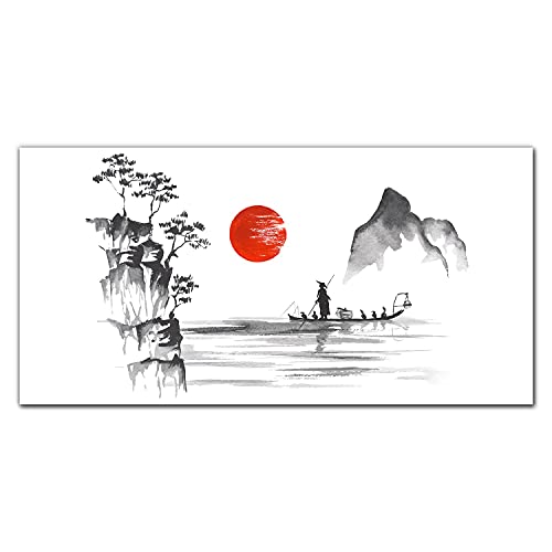 Impression sur verre style japonais pour un salon zen et élégant