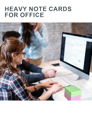 image for MSKKSM Pink Index Cards 4x6 Inch - 160 Pack, Ruled Index Flash Cards f