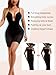 Decorus Women's shapewear bodysuit tummy control low back deep v plunge full body shaper built in bra thong shapewear thigh slimming low back butt lift shapewear corset compression waist shape wear