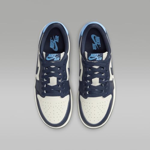 Air Jordan 1 Low OG Obsidian Big Kids' Shoes (CZ0858-400, Obsidian/Sail/University Blue)4