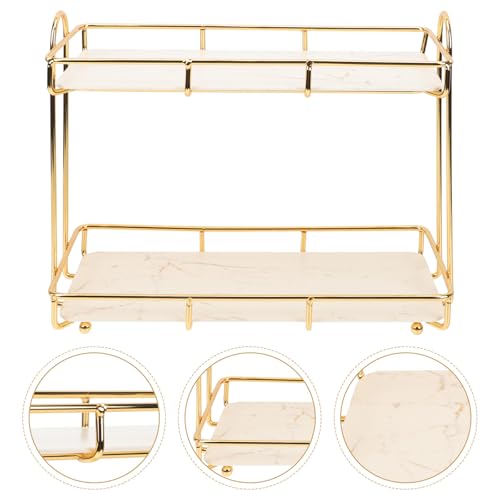 Étagère de salle de bain blanche Uonlytech pour rangement de maquillage