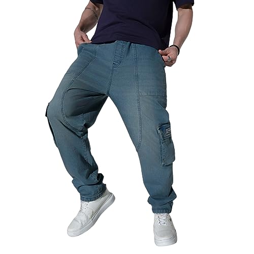 Image of Hubberholme Men's Loose Fit Cargo Jogger Jeans