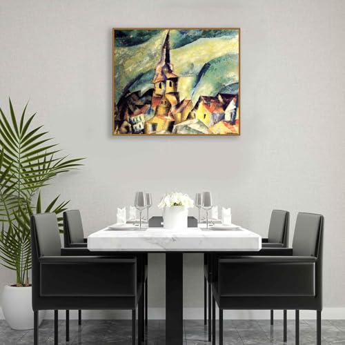 Tableau grand format Lyonel Feininger idée cadeau originale crémaillère - 3