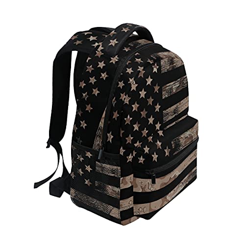 Camo Flag Lightweight Printed Bookbags School Backpacks For Teens Boys And Girls #TOP1