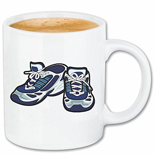 Reifen-Markt Kaffeetasse TURNSCHUHE SNEAKER LAUFSCHUHE SPORTSCHUHE SPORTUNTERRICHT JOGGING LIFESTYLE FASHION STREET WEAR HIPHOP LEGENDARY SALSA Keramik 330 ml in We