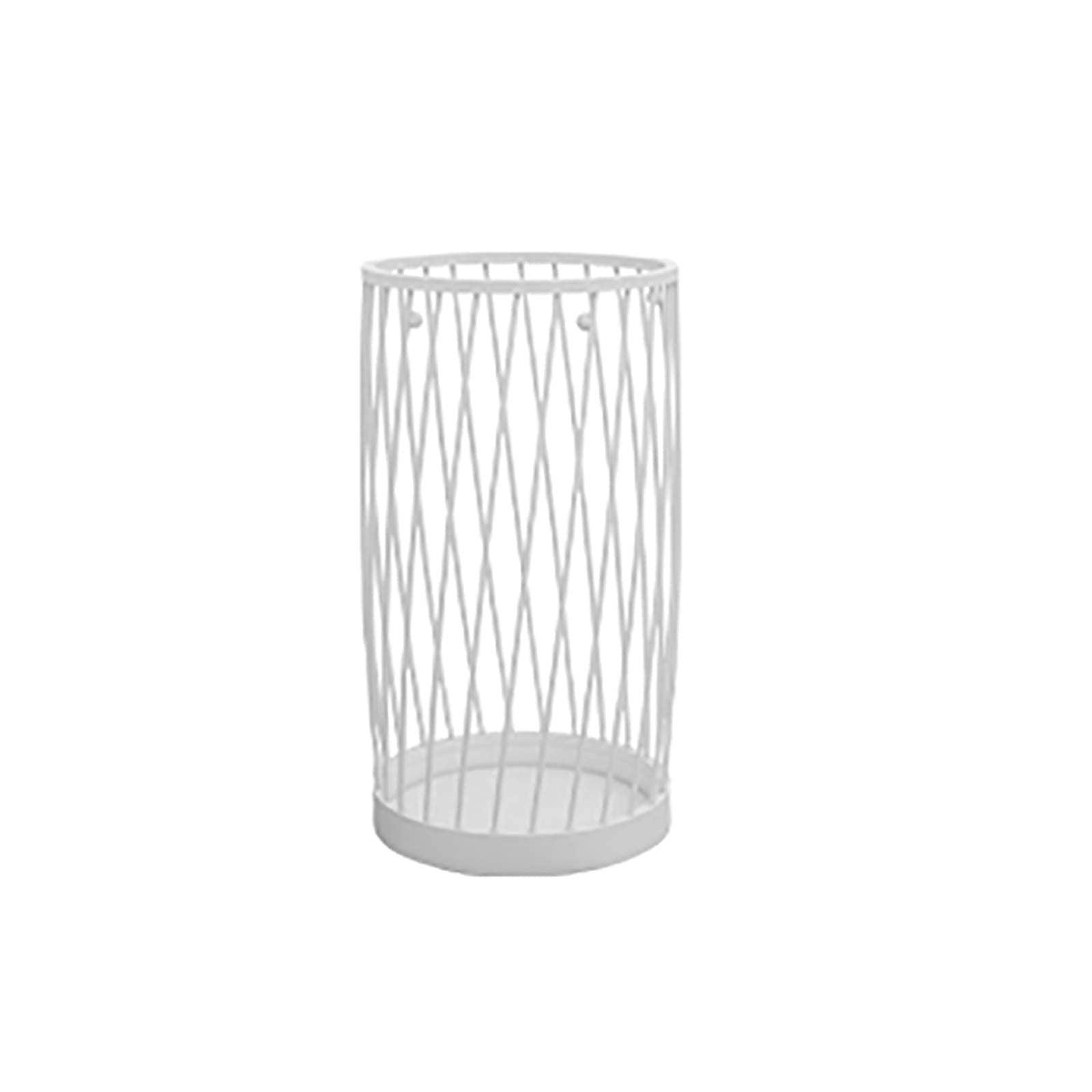 Umbrella Stands, Umbrella Stands Metal Mesh Umbrella Rack Openwork Round Umbrella Holder with Water Tray and Hooks Umbrella Bucket