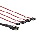 Produktbild InLine 27610C SAS Anschlusskabel, Mini SAS SFF8087 an 4x SATA, Crossover, OCF, 0,5m