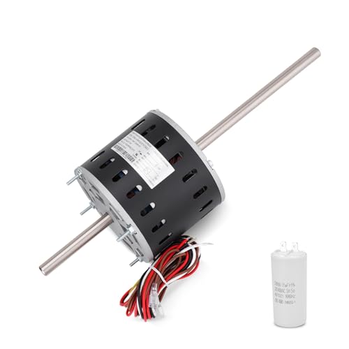 RV AC Air Conditioner Motor Compatible with Coleman Mach RV Condenser Fan Motor, 1/3HP, 115V, 1675/1080RPM, 2 Speed, Includes Capacitors, Replaces# Fasco D1092, 1468-306, 7855MVA-A11U, Y6L457D01L