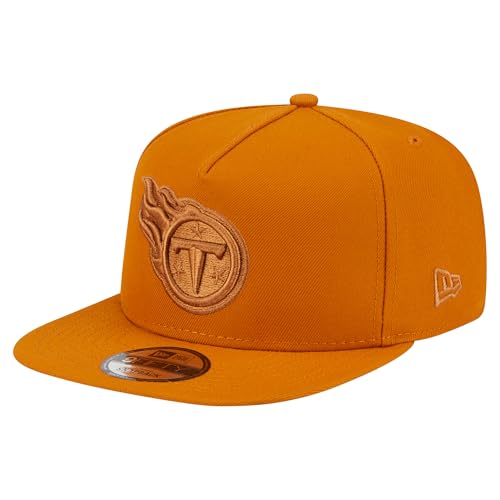 New Era Men's Brown Tennessee Titans Color Pack A-Frame 9FIFTY Snapback Hat