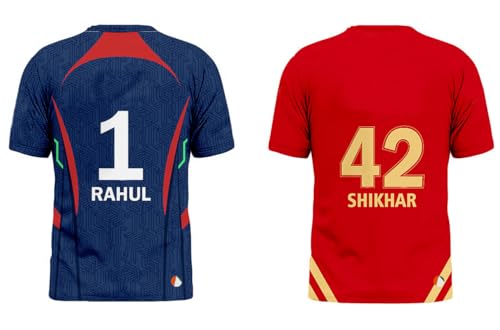 Image of Sports India IPL Cricket Team T Shirt Jersey Combo for (Kid's, Boy's & Mens) L744