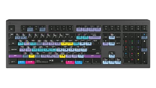 Image of Logickeyboard ASTRA2 Backlit Keyboard for Davinci Resolve - Mac