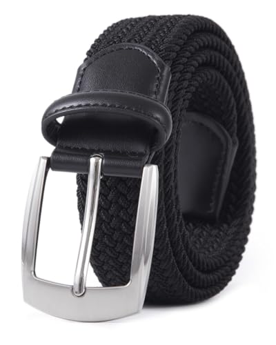 Image of Fabio Valenti Canvas Elastic Fabric Woven Stretch Braided Belts for Men Women Junior with Multicolored /Full Sizes