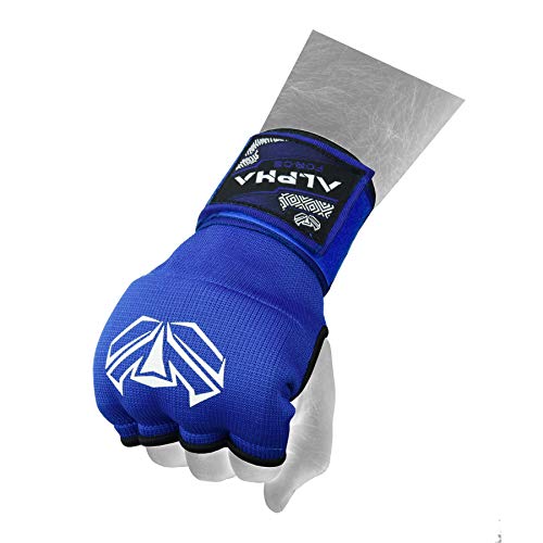 Alpha Force Hand Wraps Inner Boxing Gloves Gel Mitts Mma Martial Arts Mma Fist Protector Bandages Mitts (Blue, Xl) #TOP2