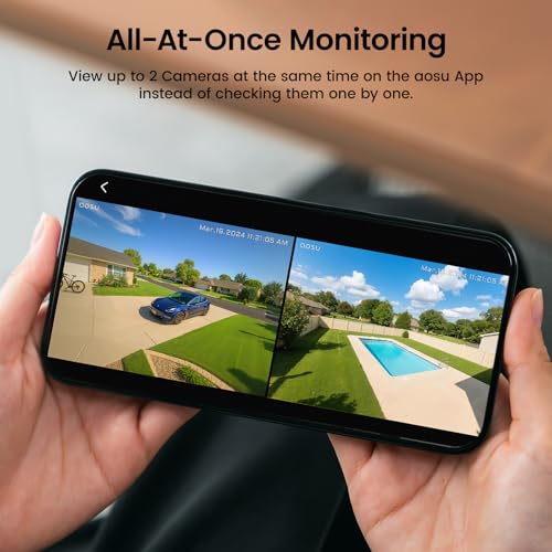 AOSU 4K Security Cameras Wireless Outdoor, 2-Cam Kit with aosuCortex AI, Solar-Powered System, Behavior Detection & Face Recognition, Expandable to 16TB, No Monthly Fee - Image 4