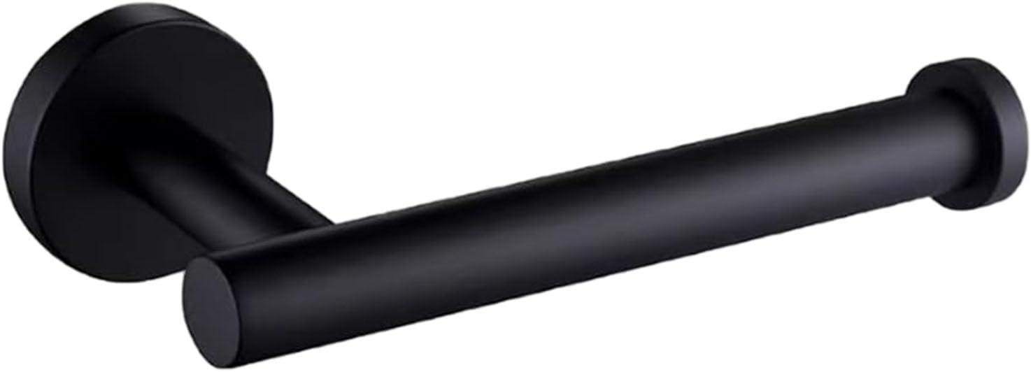 Wall - Mount Toilet Paper Holder, Essential Bathroom Accessory for RVs and Homes,Black