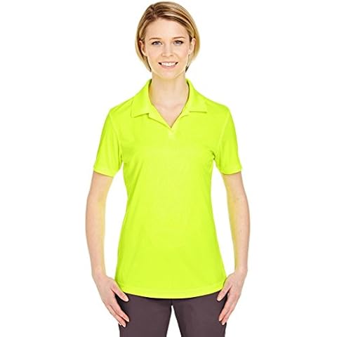 UltraClub 8425L Ladies Performance Interlock Polo Bright Yellow Large Cover