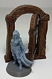 HERO Creations - Rogue, Human Female - RPG - Dungeons and Dragons - DND - Pathfinder - Lord of The Ring - Figurine Miniature (Gray/Unpainted)