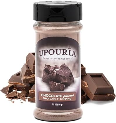 Upouria Chocolate Flavored Shakable Topping, 5.5 oz