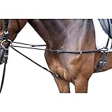 Normale Passform HKM Dreieckszügel-9057 schwarz Vollblut/Warmblut